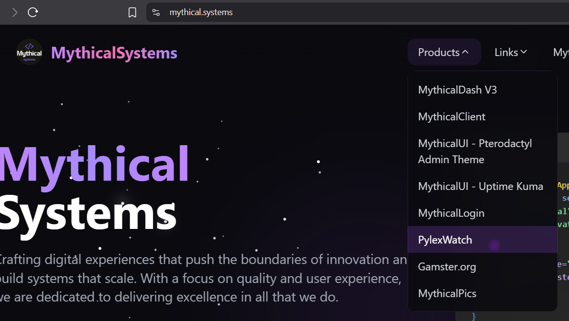 Pylex.watch Screenshot