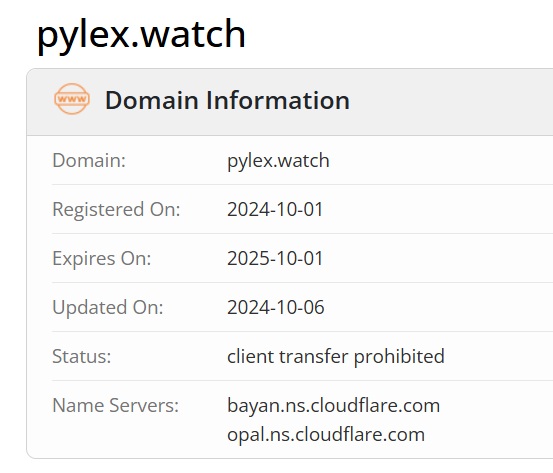 Pylex.watch Screenshot